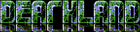 Title screen for the Atari 8-bit game DeathLand.