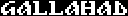 Title screen for the Atari 8-bit game Gallahad.