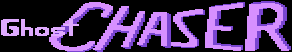 Title screen for the Atari 8-bit game Ghost Chaser.