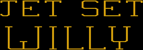 Title screen for the Atari 8-bit game Jet Set Willy.