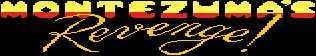 Title screen for the Atari 8-bit game Montezuma's Revenge - 48k.