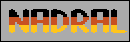 Title screen for the Atari 8-bit game Nadral.