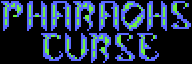 Title screen for the Atari 8-bit game The Pharaoh's Curse.