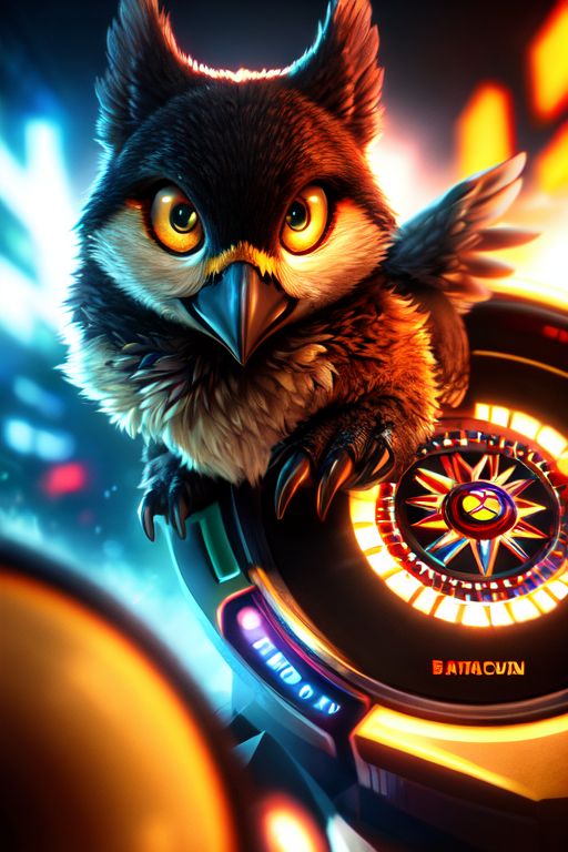 Better VGMaps logo, a fantasy style owl with a piercing stare perched upon a compass.
