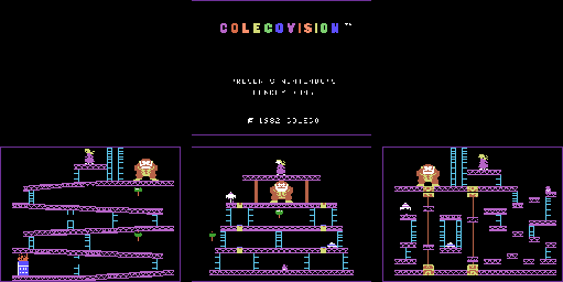 Thumbnail for a map of Maps for the ColecoVision game Donkey Kong.