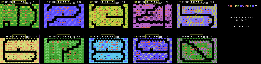 Thumbnail for a map of Phases for the ColecoVision game Mr. Do!.