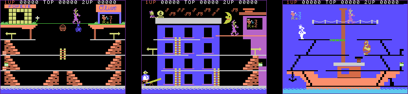 Thumbnail for a map of Rounds for the ColecoVision game Popeye.