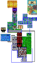 Thumbnail for a map of Quest 4 for the ColecoVision game Quest For The Golden Chalice.