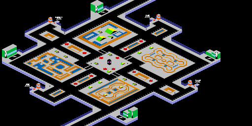 Thumbnail for a map of Skate City for the Game Boy game 720.