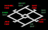 Thumbnail for a map of Skate City (In-Game Map) for the Game Boy game 720.