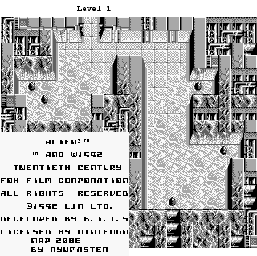 Thumbnail for a map of Alien Nest (1) for the Game Boy game Alien 3.