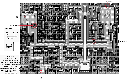 Thumbnail for a map of Level 3 for the Game Boy game Alien 3.
