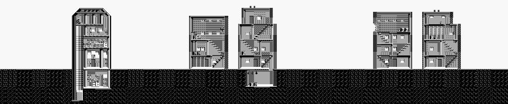 Thumbnail for a map of Downtown Buildings for the Game Boy game The Amazing Spider-Man 2.