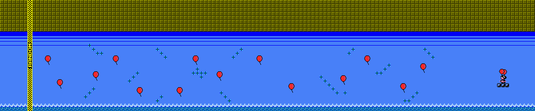 Thumbnail for a map of Balloon Trip for the Game Boy game Balloon Fight GB.