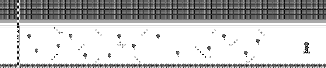 Thumbnail for a map of Balloon Trip (Monochrome) for the Game Boy game Balloon Fight GB.