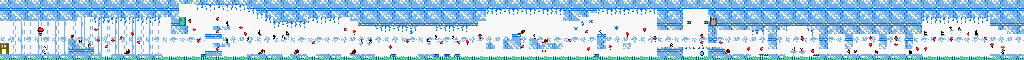 Thumbnail for a map of Stage 6 for the Game Boy game Balloon Fight GB.