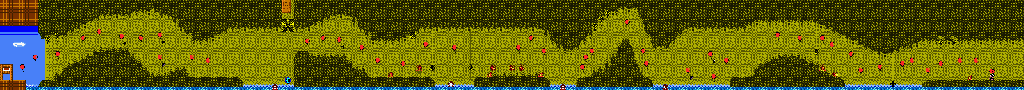 Thumbnail for a map of Stage 7 for the Game Boy game Balloon Fight GB.