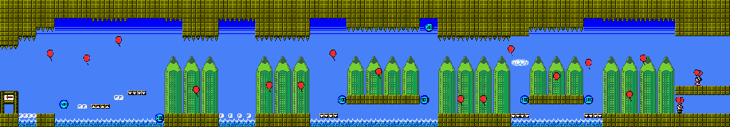Thumbnail for a map of VS Stage for the Game Boy game Balloon Fight GB.