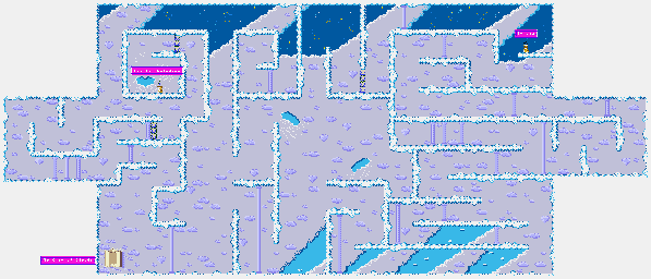 Thumbnail for a map of City Of Clouds Secret Cloud for the Game Boy game Barbie: Magic Genie Adventure.