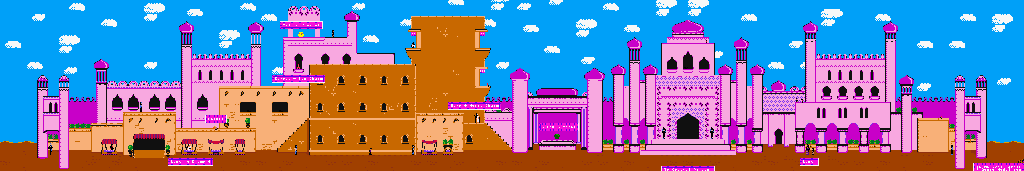 Thumbnail for a map of Crystal City for the Game Boy game Barbie: Magic Genie Adventure.