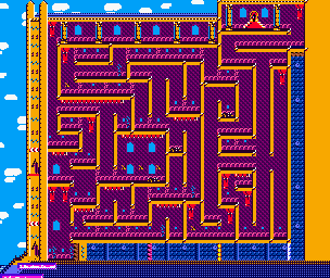 Thumbnail for a map of Kardal's Palace for the Game Boy game Barbie: Magic Genie Adventure.