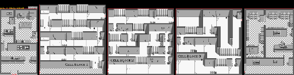 Thumbnail for a map of Level 9: Police Station for the Game Boy game Beavis And Butt-Head.