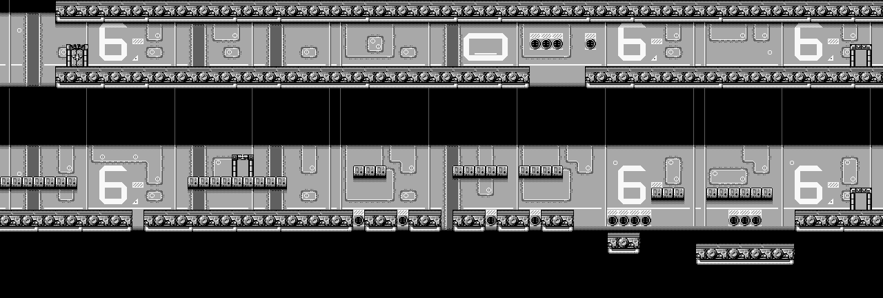 Thumbnail for a map of Area 6 1 for the Game Boy game Bionic Commando.