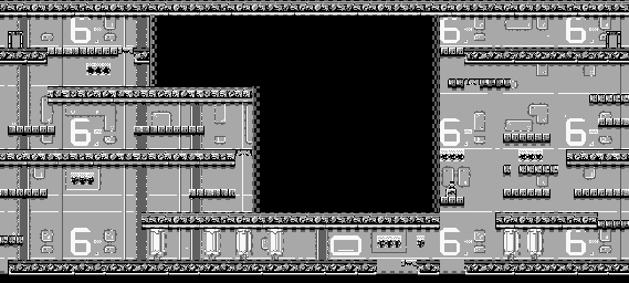 Thumbnail for a map of Area 6 2 for the Game Boy game Bionic Commando.