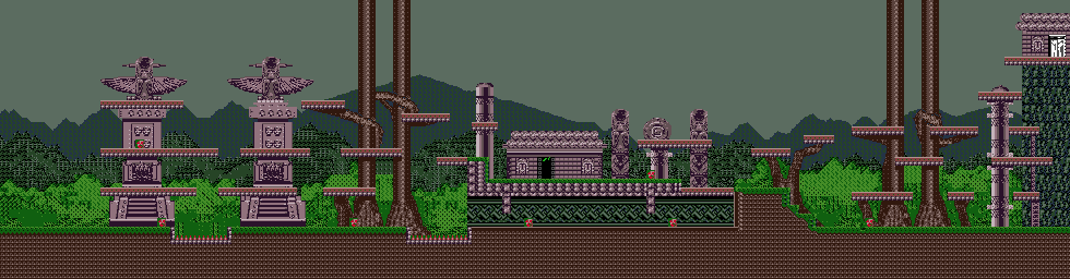 Thumbnail for a map of Area-02a for the Game Boy game Bionic Commando: Elite Forces.