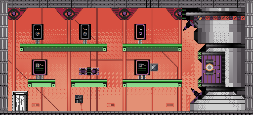 Thumbnail for a map of Area-02c for the Game Boy game Bionic Commando: Elite Forces.