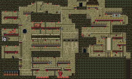 Thumbnail for a map of Area-09b (Male) for the Game Boy game Bionic Commando: Elite Forces.