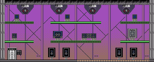 Thumbnail for a map of Area-09c (Male) for the Game Boy game Bionic Commando: Elite Forces.