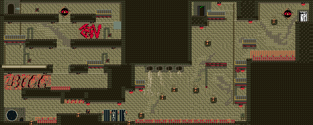 Thumbnail for a map of Area-12b for the Game Boy game Bionic Commando: Elite Forces.