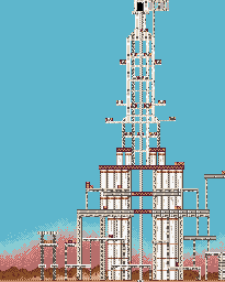 Thumbnail for a map of Area-14a for the Game Boy game Bionic Commando: Elite Forces.