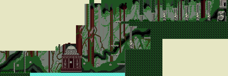 Thumbnail for a map of Area-16 for the Game Boy game Bionic Commando: Elite Forces.