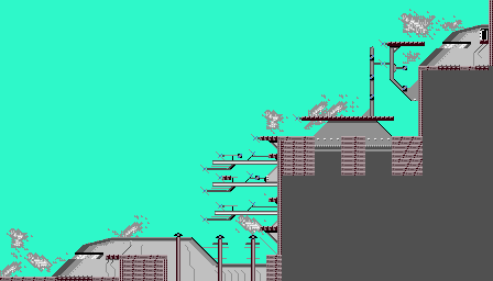 Thumbnail for a map of Area-18a for the Game Boy game Bionic Commando: Elite Forces.