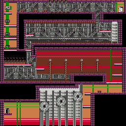 Thumbnail for a map of Area-18b for the Game Boy game Bionic Commando: Elite Forces.