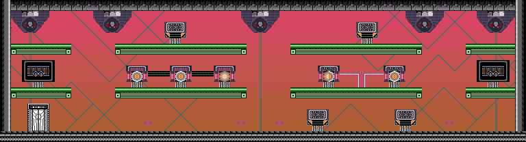Thumbnail for a map of Area-18e for the Game Boy game Bionic Commando: Elite Forces.
