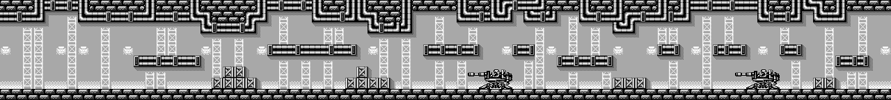 Thumbnail for a map of Enemies!! Secret Tunnel for the Game Boy game Bionic Commando.