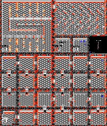Thumbnail for a map of Area 2: The Castle Catacombs for the Game Boy game Blaster Master: Enemy Below.