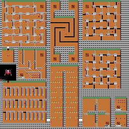 Thumbnail for a map of Area 4: The Sewers Catacombs for the Game Boy game Blaster Master: Enemy Below.