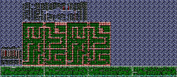 Thumbnail for a map of Area 4: The Sewers for the Game Boy game Blaster Master: Enemy Below.