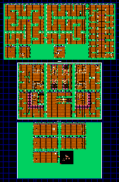 Thumbnail for a map of Area 5: The Secret River Catacombs for the Game Boy game Blaster Master: Enemy Below.