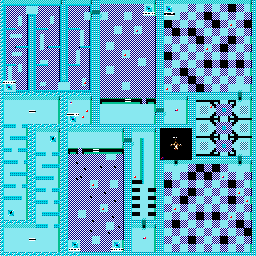 Thumbnail for a map of Area 6: The Ice Station Catacombs for the Game Boy game Blaster Master: Enemy Below.