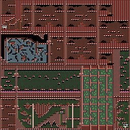 Thumbnail for a map of Area 7: The Caverns for the Game Boy game Blaster Master: Enemy Below.