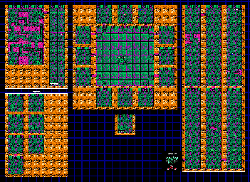 Thumbnail for a map of Area 8: The Hive Catacombs for the Game Boy game Blaster Master: Enemy Below.