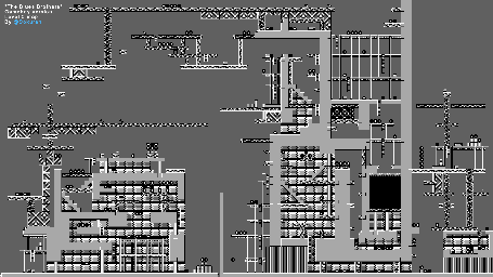 Thumbnail for a map of Level 5 for the Game Boy game The Blues Brothers.