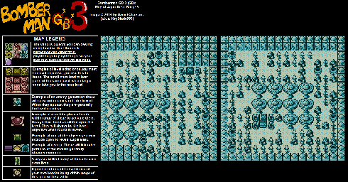 Thumbnail for a map of Aqua Area Stage 5 for the Game Boy game Bomberman GB 3.