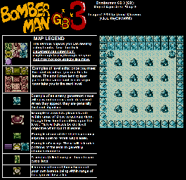 Thumbnail for a map of Aqua Area Stage 6 for the Game Boy game Bomberman GB 3.