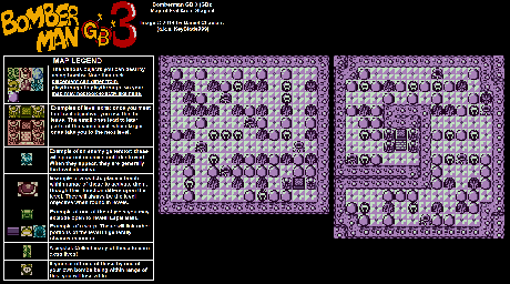 Thumbnail for a map of Evil Area Stage 4 for the Game Boy game Bomberman GB 3.